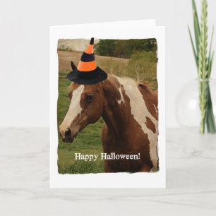 Carte Cheval de peinture Halloween