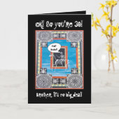 Carte Cheval d'équitation squelettique de 30ème (Fleur jaune)