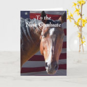 Carte Cheval d'études supérieures mignonnes - Ferme de r (Fleur jaune)