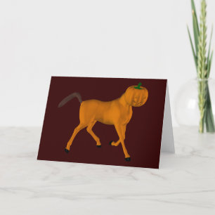 Carte Cheval d'Halloween