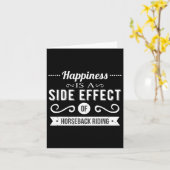 Carte Cheval Dire Le Bonheur Est Un Effet Secondaire Che (Fleur jaune)