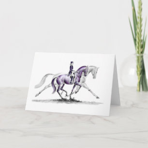 Carte Cheval Dressage en Trot Piaffe