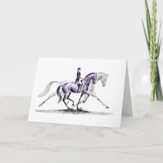 Carte Cheval Dressage en Trot Piaffe (Devant)