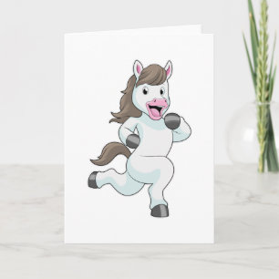 Carte Cheval en tant que coureur en course