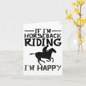 Carte Cheval Équitation Chevaux Cheval Cadeaux Si Je Hor (Fleur jaune)