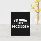 Carte Cheval Équitation Drôle Je Passe Comme Un Cheval (Fleur jaune)