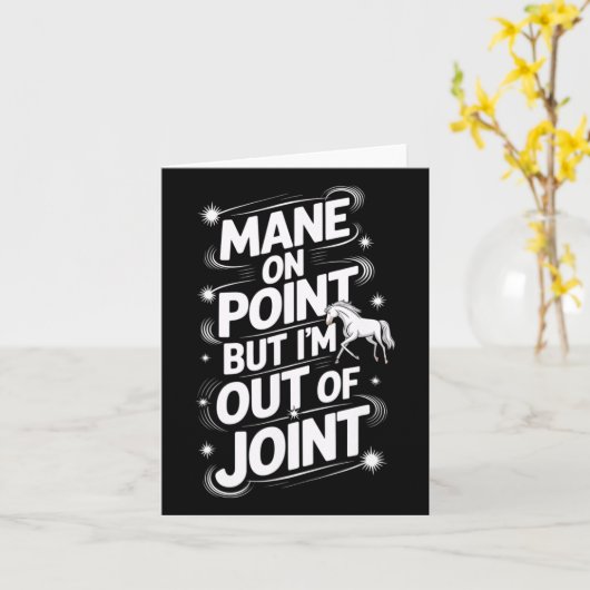 Carte Cheval équitation filles femmes équestre cheval (Fleur jaune)