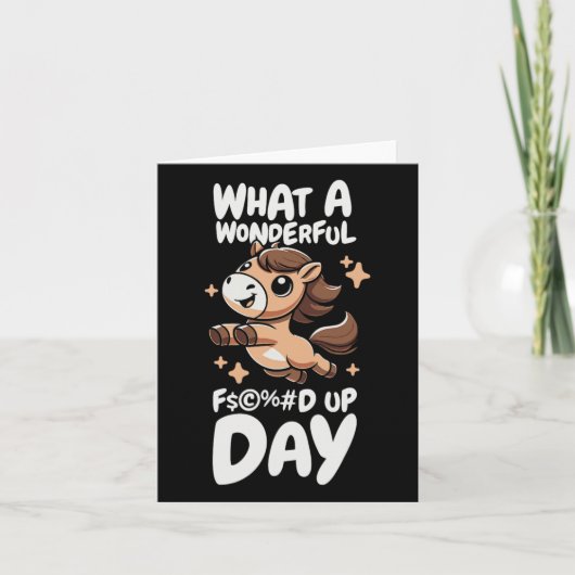 Carte Cheval Équitation - Rider Forcé Journée (Devant)