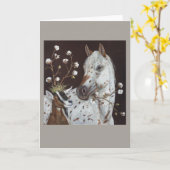 Carte Cheval et Chèvre (Fleur jaune)