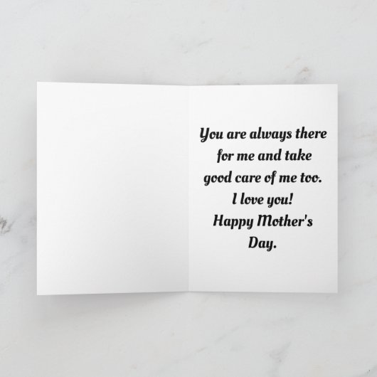 Carte Cheval Et Poulain De Mère (Intérieur)