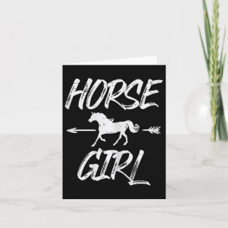 Carte Cheval Fille Animal Horseback équitation Equestre 