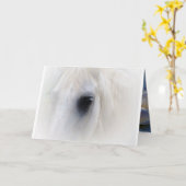 Carte Cheval & Floral (Fleur jaune)
