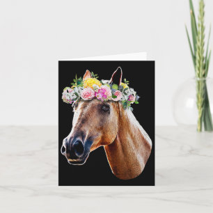 Carte Cheval Floral Équitation équitation Équestre ferme
