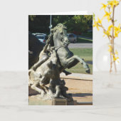 Carte Cheval fontaine à Kansas City (Fleur jaune)