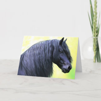 Carte cheval frison