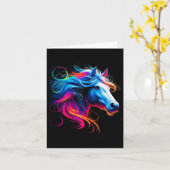 Carte Cheval Girl équitation (Fleur jaune)