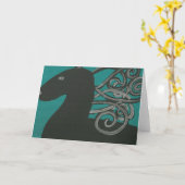 Carte Cheval grec (Fleur jaune)