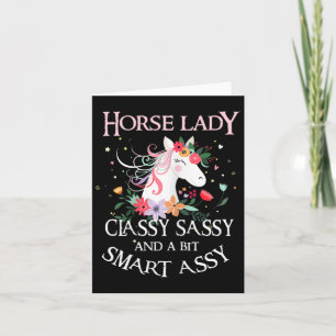 Carte Cheval Lady Cly Sy Et Un Peu Smart Y