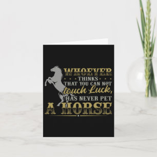 Carte Cheval Lover Cadeau Femmes équestre Fille cheval H
