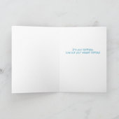 Carte Cheval mignon et amusant équitation Anniversaire (Intérieur)