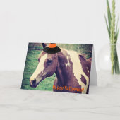 Carte Cheval Paint Halloween (Devant)