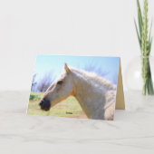 Carte Cheval Palomino pour anniversaire de Whitney (Dos)