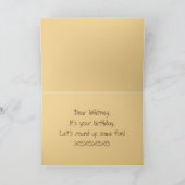 Carte Cheval Palomino pour anniversaire de Whitney (Intérieur)