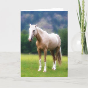 Carte Cheval rêveur de palomino