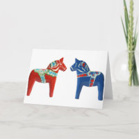 Cheval rouge et bleu de Dala