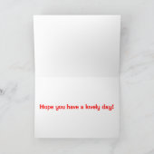 Carte Cheval Rouge Jumping Anniversaire (Intérieur)