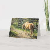 Carte Cheval rustique de ferme (Devant)