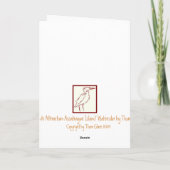 Carte Cheval sauvage de l'île d'Assateague (Dos)