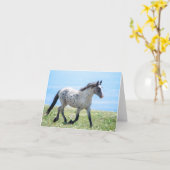 Carte Cheval Sauvage Mica/Mato Ska Courir (Fleur jaune)