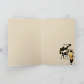Carte Cheval Silhouette stylisé avec devis (Intérieur)