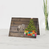 Carte Cheval Stable Noël (Dos)
