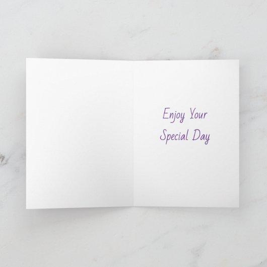 Carte Cheval sur Blue Birthday (Intérieur)