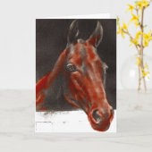 Carte cheval sympathique (Fleur jaune)