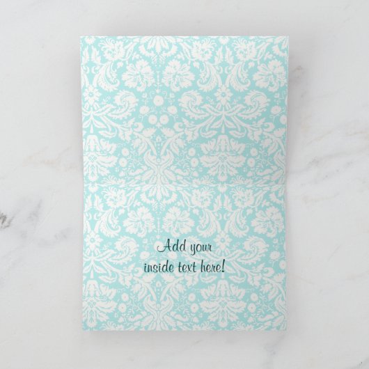 Carte Cheval turquoise (Intérieur)