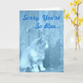 Carte Cheval Up Blue Kitty (Fleur jaune)
