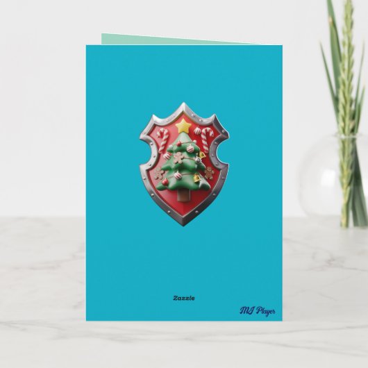 Carte Chevalier avant Noël (Dos)