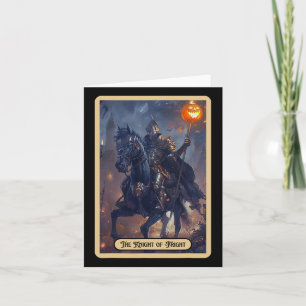 Carte Chevalier D'Halloween Fright Rider Halloween Tarot
