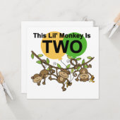 Carte Chevaliers et Dons de 2e anniversaire Swing Monkey (Devant/Arrière en situation)