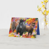 Carte Chevaux (Fleur jaune)