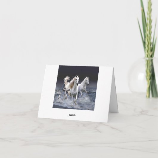 Carte Chevaux à lancer l'oreiller (Dos)