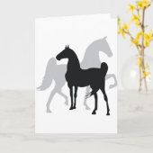 Carte Chevaux à selle (Fleur jaune)
