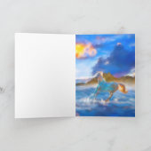 Carte Chevaux arabes "CHEVAUX DE L'ÎLE STELLAR" (Intérieur)