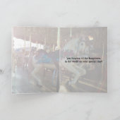 Carte Chevaux colorés de carrousel/anniversaire de (Intérieur)