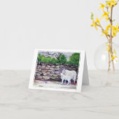 Carte Chevaux Cumbrian Art/Pensée de vous (Fleur jaune)