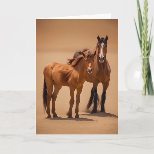 Carte Chevaux dans le Gobi (Devant)