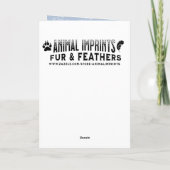 Carte Chevaux de fête et lumières de Noël (Dos)